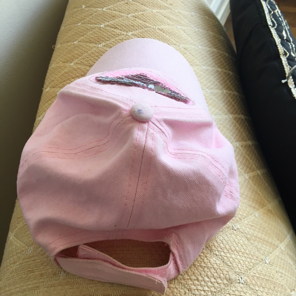 Pink sequins baseball hat